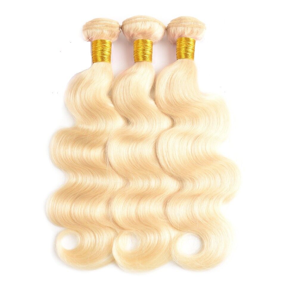 Set of 3 Body Wave Hair Bundle - Blonde 613