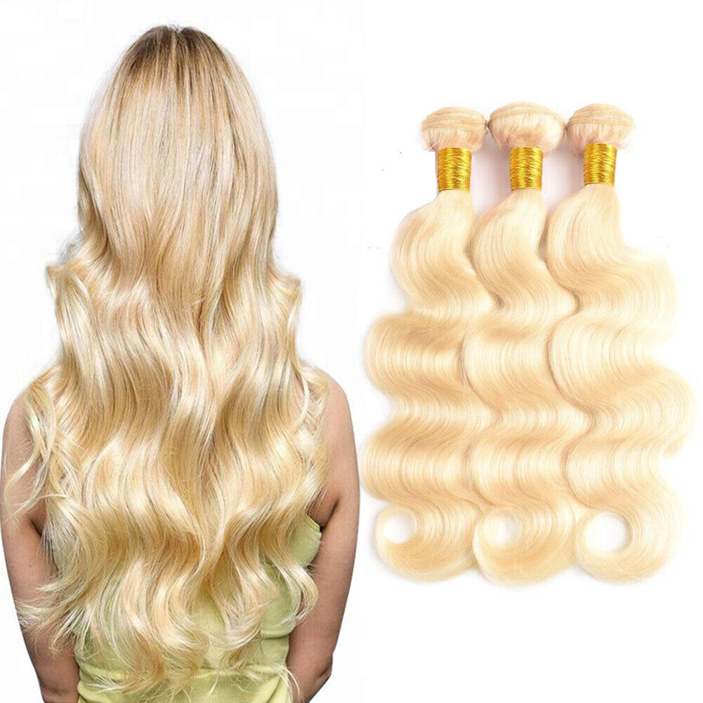 Set of 3 Body Wave Hair Bundle - Blonde 613